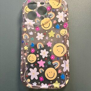 Smiley Face Clear Phone Case - iPhone 13 PRO